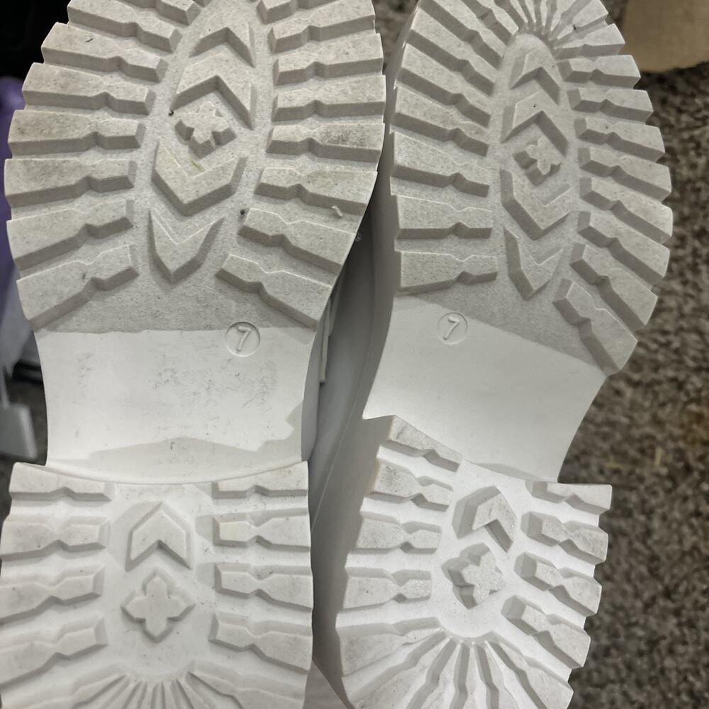 Steve Madden Women's Platform White Loafers Size 7 - Picture 6 of 6